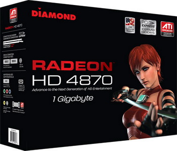 ATI radeon HD 4870 veersion with 1 GB memory diamond